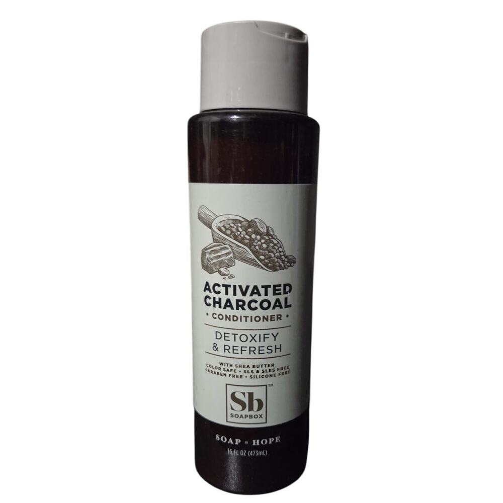 Soapbox Activated Charcoal Detoxify & Refresh Conditioner 16 fl oz - New